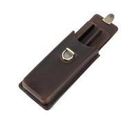 Katnetoly per Penna Stilografica In Vera Pelle Fatta A Mano, Organizer per Matite Stilografiche, Cancelleria per Ufficio e Scuola, 3 Scomparti