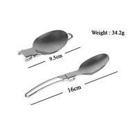 Katnetoly per Pentole Forchetta per Forchetta Coltello Pieghevole nel Acciaio Inossidabile Utensile Cucchiaio Set Combo Picnic Camp