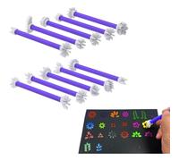 Katnetoly Per Strumenti per Dipingere A Punti, 20 Forme di Petali per Mandala, Strumenti per Arte con Punteggiatura per Rocce, Strumenti per Embossing.