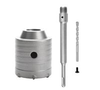 Katnetoly Perforatore SDS Plus A Tazza per Muro Set di Punte da Trapano con Albero Tondo Apri Foro per Cemento, Pietra, 60 mm