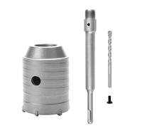 Katnetoly Perforatore SDS Plus A Tazza per Muro Set di Punte da Trapano con Albero Tondo Apri Foro per Cemento, Pietra, 55 mm