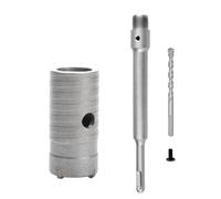 Katnetoly Perforatore SDS Plus A Tazza per Muro Set di Punte da Trapano con Albero Tondo Apri Foro per Calcestruzzo, Pietra, Cemento, 35 mm