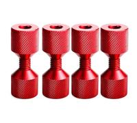 Katnetoly Perni A Due Fori da 1-1/8 Pollici In Alluminio 6061, Costruzione Leggera, Perni di Allineamento Flangia A 2 Fori, 4 Pezzi