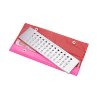 Katnetoly Piastra di Trafilatura Portatile In Acciaio al Tungsteno per Gioiellieri - Fori Lisci da 0,26 A 4,10 Mm, 1 Pezzo