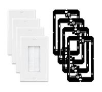 Katnetoly Piastra per Passaggio Cavi con Singola, Piastra per Passaggio Cavi con, Piastra per Passaggio Cavi con Supporto, Copertura Decorativa per Cavi A Bassa Tensione