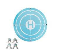 Katnetoly Piattaforme di Atterraggio per Droni Pieghevoli da 60 cm Piattaforma di Atterraggio Portatile Impermeabile Antimacchia per Drone Universale Blu