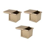 Katnetoly Piatto da Forno Quadrato con Coperchio - Stampo per Toast - Stampo per Pane Pullman con Coperchio