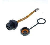 Katnetoly Piatto Impermeabile IP67/IP68 da Femmina Type C A PFC Type C A PFC 3.1 con Connettore Filettato Type-C 3.1