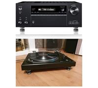 Katnetoly Piedino HiFi Audio in Lega di Alluminio con Molla Ammortizzante per Altoparlanti, Chiodi per Piedi (4 Pezzi)