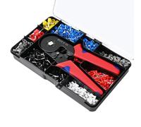 Katnetoly Pinza Crimpatrice HSC8 6-4A Terminale Tubolare Scatola di Immagazzinaggio Squisita Crimpatrice per Cavi Mini Ghiera Strumenti per Crimpatura Kit Elettrico