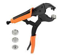 Katnetoly Pinza per Bottoni Automatici per Impieghi Gravosi Pinza per Utensili Regolabile con Tre Matrici per Bottoni A Pressione e Cucito In Pelle