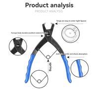 Katnetoly Pinze Esterne per Serraggio, Pinze per Anelli di Sicurezza A Foro Profondo, Pinze Piegate per Anelli Elastici.