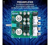 Katnetoly Piu' 6J1 preamplificatore Amplificatore per Cuffie amp 6J1 valvolare Bile Buffer Kit DIY (6J1 preamplificatore valvolare Amplificatore Bordo + Parti di Guscio Trasparente)