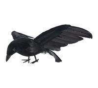 Katnetoly Piume di Piume di Halloween di Corvo Grande 25x40cm spiegate Corvo Nero Giocattolo Giocattolo, puntello da Prestazione