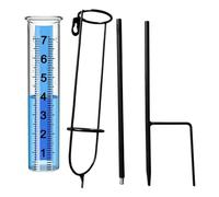 Katnetoly Pluviometro, Pluviometro da 7 Pollici Resistente al Gelo per Esterni, Numeri Chiari e Altezza Regolabile per Giardino, Prato e Fattoria