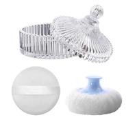 Katnetoly Polvere del Corpo Sbuffo In Polvere Soffio e Contenitore per il Corpo In Polvere Blu Blu