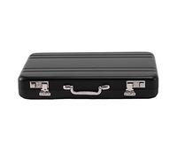 Katnetoly Porta biglietti da visita Mini da trasporto Porta carte Porta password per carte Utilizzato solo per biglietti da visita, ecc. Nero