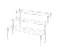 Katnetoly Porta Cono Gelato A 15 Fori Porta Snack in Acrilico A 3 Strati Display Snack Coni di Carta per Popcorn Stand per Decorazioni per La Casa