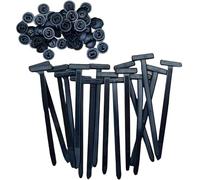 Katnetoly Porta Cravatta per Zip A Zip con Cravatta per Auto-Bloccanti Multiuso con Pin 100pcs