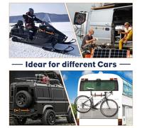 Katnetoly Porta Della Pala da 2 Pezzi per Portapacchi per Auto, Morsetti A Rilascio Rapido, Ideale per la Barca per per Rimorchi