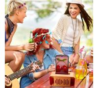 Katnetoly Porta di Plastica Portatile Amplificatore Audio del Telefono Porta di Plastica Portatile per Scrivania Vanity Vanity Bamsome