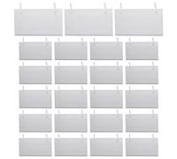 Katnetoly Porta Etichette per Cesto nel Plastica da 80 Pezzi Fermagli per Biglietti con Cartellino del Prezzo con Chiusura un Blocco con Design un per La del Mercato