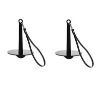 Katnetoly Porta Gomitolo per Polso in Acrilico Nero A 2 Pezzi per Lavorare A Maglia e Uncinetto. Impedisce L'Annodamento del Filo. Un Regalo Perfetto per Gli Appassionati di Lavori Artigianali.