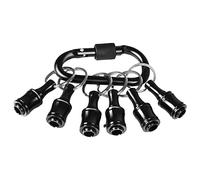 Katnetoly Porta Punte da 1/4 di Pollice Porta Punte per Cacciavite Esagonale Barra di Prolunga Adattatore per Porta Punte per Trapano Supporto Nero