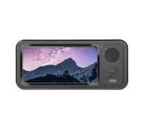 Katnetoly Porta Telefono per Doccia, Utilizzabile in Diverse Situazioni, Schermo Touchscreen per Bagno e Doccia, Nero