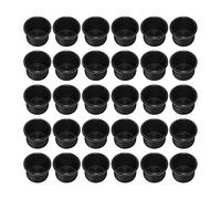 Katnetoly Portacandele per Candele Coniche, Portacandele, Lumini, Candele da Tavolo con Inserto per Candele, Portacandele 30 Pezzi Nero