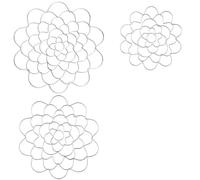 Katnetoly Portafiori in Metallo per Composizione di Fiori in Vaso (5 Pollici, 6 Pollici, 7 Pollici) 3 Pezzi