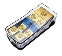 Katnetoly Portafusibili ANL A 2 Vie, Blocco di Fusibili In Rame da 0/2/4 A 4/6/8, 60 A, per Accessori di Ricambio per Amplificatori Audio per Auto