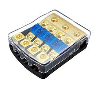 Katnetoly Portafusibili ANL A 4 Vie, Blocco di Fusibili In Rame da 0/2/4 A 4/6/8, 60 A, per Sostituzione 'Amplificatore Audio per Auto