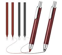 Katnetoly Portamatite Meccanico da 5,6 Mm 2 Matita Meccanica Automatica in Grafite Matita da Carpentiere 4 Ricarica Matita con Temperino