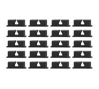 Katnetoly Portapenne In Silicone e Portamatite, 20 Pezzi Portapenne per Clipboard da Aula Neri