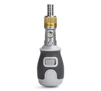 Katnetoly Portatile Multi-Function S2 Batch Testa A Cricchetto 2 Vie Regolabile A Vite A Angolo Regolabile Kit di Manutenzione, Facile da Usare Grigio