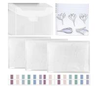 Katnetoly Portatimbri Trasparenti da 20 Pezzi, Set Portatimbri Trasparenti per Fustellatura e Decorazione