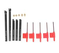 Katnetoly Portautensili di Tornitura Indicizzabile con Codolo Da 8 Mm con Inserti nel Metallo Duro CCMT060204 DCMT070204 per Macchina CNC