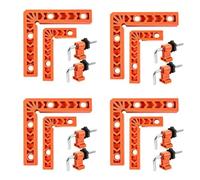 Katnetoly Posizionatore Ausiliario Ad Angolo Retto da 90 Gradi Supporto Quadrato In Plastica per Utensili per la Lavorazione del Legno da 4 Pollici, 3 Pollici 4 Pollici, 16 Pezzi Facile Installazione