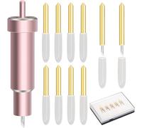 Katnetoly Premium A Punta Fine da 11 Pezzi con Alloggiamento, per, Maker 3 con Alloggiamento per Tagliare Pellicole, Vinile,