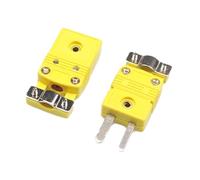 Katnetoly Presa e Femmina K con Clip, Connettore Termocoppia Tipo K Giallo Piccolo con Staffa, Connettore Termocoppia Tipo K