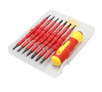 Katnetoly Professionista per Cacciavite di Riparazione Elettrica Set da 1000 V VDE Isolati A Fiocchi Magnetici BITS 8 Pc Set