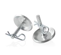 Katnetoly Protezione Della del Pattino Dello Spazzaneve Pattini di Ricambio Pattini con Albero Rotondo e Posizionamento del Perno Regolabile Blocco del Pattino