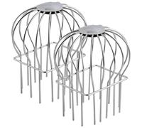 Katnetoly Protezione per Grondaia,2 Pezzi Protezione per Grondaia con Filtro per Grondaia A Testa Rotonda Copertura per Grondaia di Ricambio Anche Cava per Foglie-A