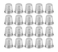 Katnetoly Protezione per per Ditale da Cucito, Protettivo per Dito in Metallo da 20 Pezzi per Cucito A Mano, Accessori Artigianali Strumenti per Cucito DIY