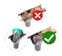 Katnetoly Protezioni per Grondaie da 6 Pacchi, Protezioni per Pluviali Delle Grondaie, Filtri per Schermi di Protezione per Grondaie In Alluminio, Protezioni per Pluviali Delle Grondaie