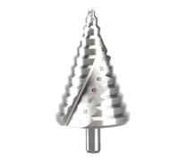 Katnetoly Punta da Trapano A Gradino da 6-60 mm con Scanalatura A Spirale, Foro A Pagoda, per Lamiera, Punta A Cono, con Gambo Triangolare, Alesatore per Fori A Gradino