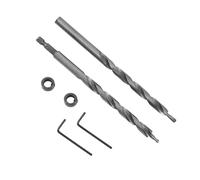 Katnetoly Punta Da Trapano Da 3/8 di Pollice con Foro per Profondità con Collare di Arresto di Profondità 1/4 Gambo Esagonale di Ricambio Punta per Trapano A Gradino per Guida Manuale