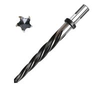 Katnetoly Punta da Trapano per Costruzione di da 1/2 Pollice, Alesatore M2 HSS per Legno In Lega di Acciaio, Gambo Antiscivolo da 1/2 Pollice