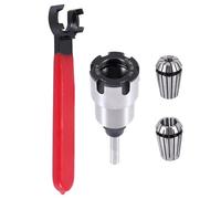 Katnetoly Punta del Router con Gambo Collet Extension Chuck Converter Adapter, Converti Punta con Gambo da 1/2,1/4 Pollici con Pinza un Molla ER20